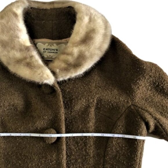 Vintage 50s Eatons fur collar jacket blazer, union made - Picture 11 of 16